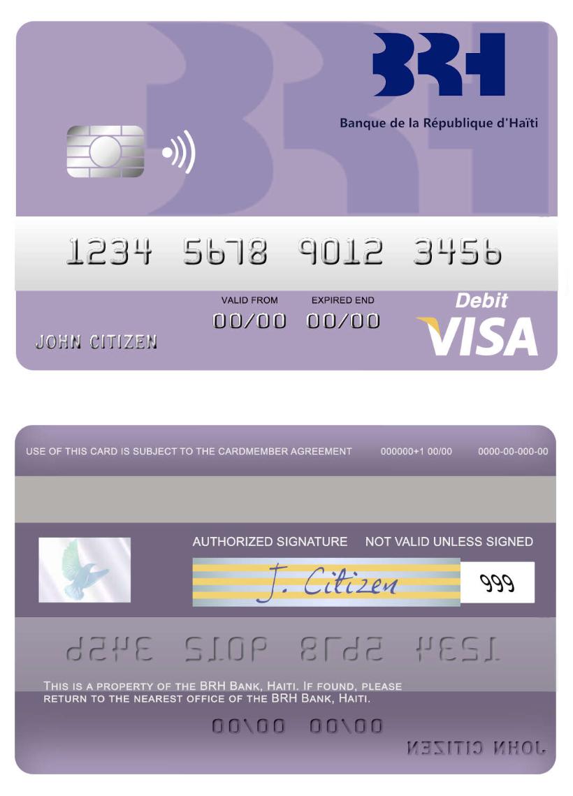 Haiti BRH Bank visa debit card